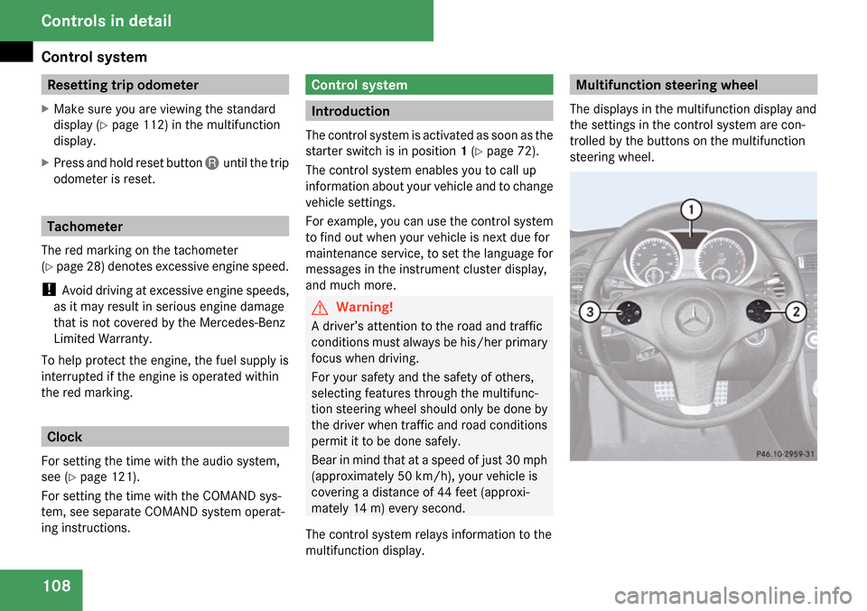 MERCEDES-BENZ SLK280 2009 R171 Owners Manual 