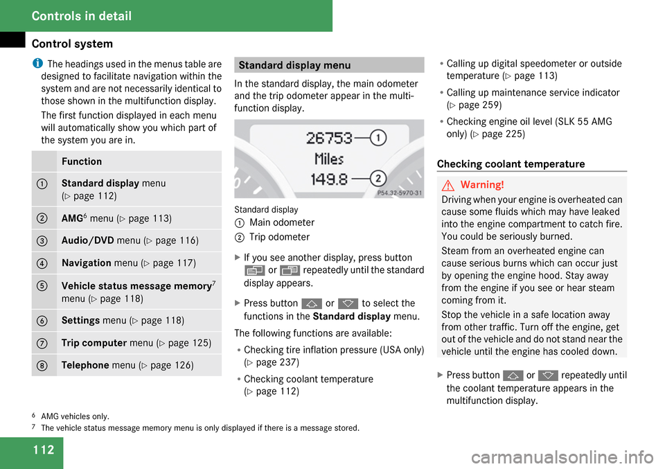 MERCEDES-BENZ SLK280 2009 R171 Owners Manual 