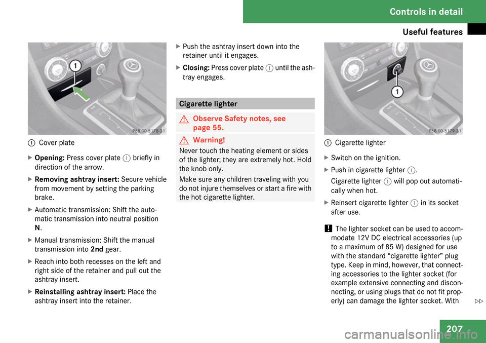 MERCEDES-BENZ SLK280 2009 R171 Owners Manual 