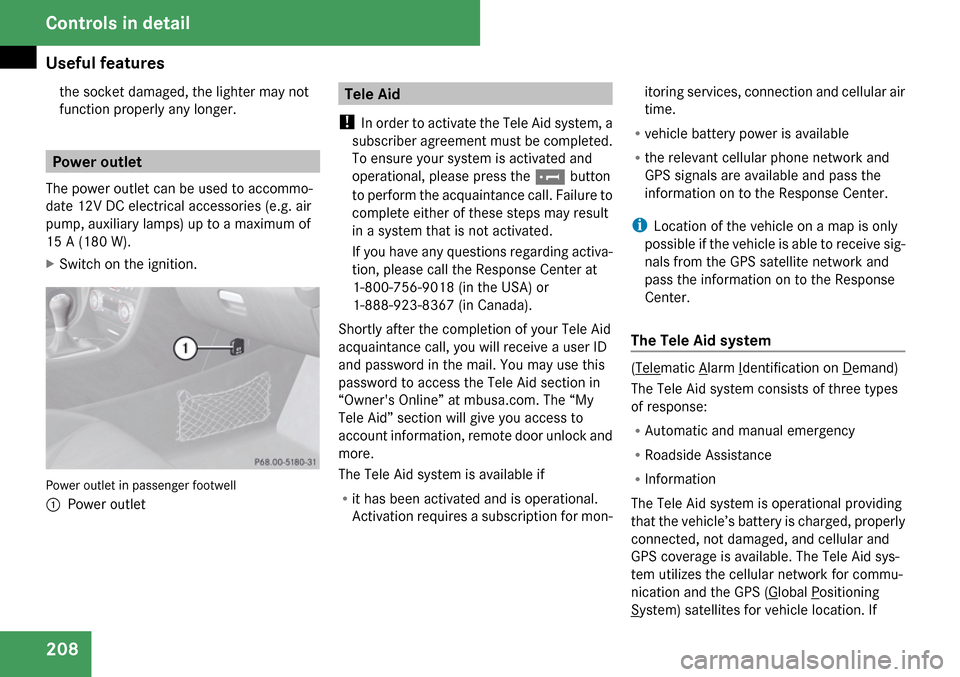 MERCEDES-BENZ SLK280 2009 R171 Owners Manual 