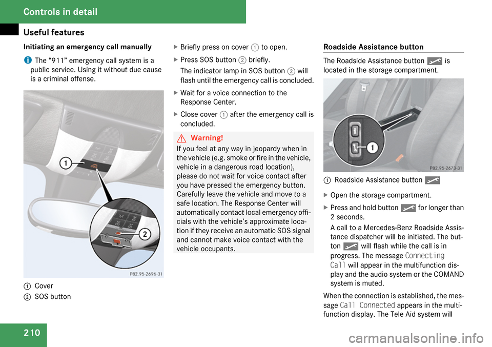 MERCEDES-BENZ SLK280 2009 R171 Owners Manual 