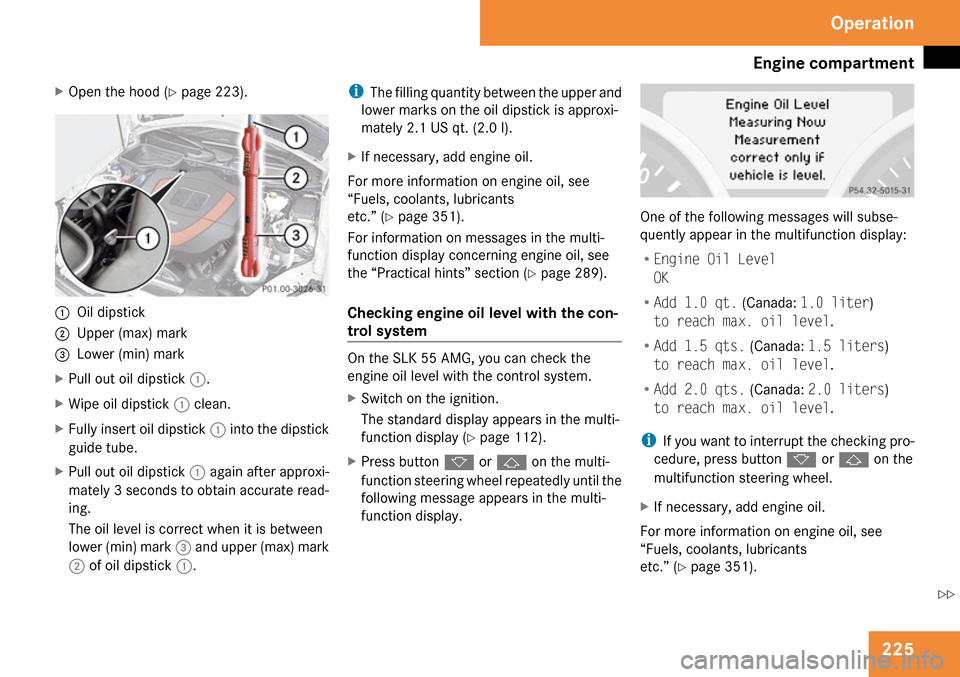 MERCEDES-BENZ SLK280 2009 R171 Owners Manual 