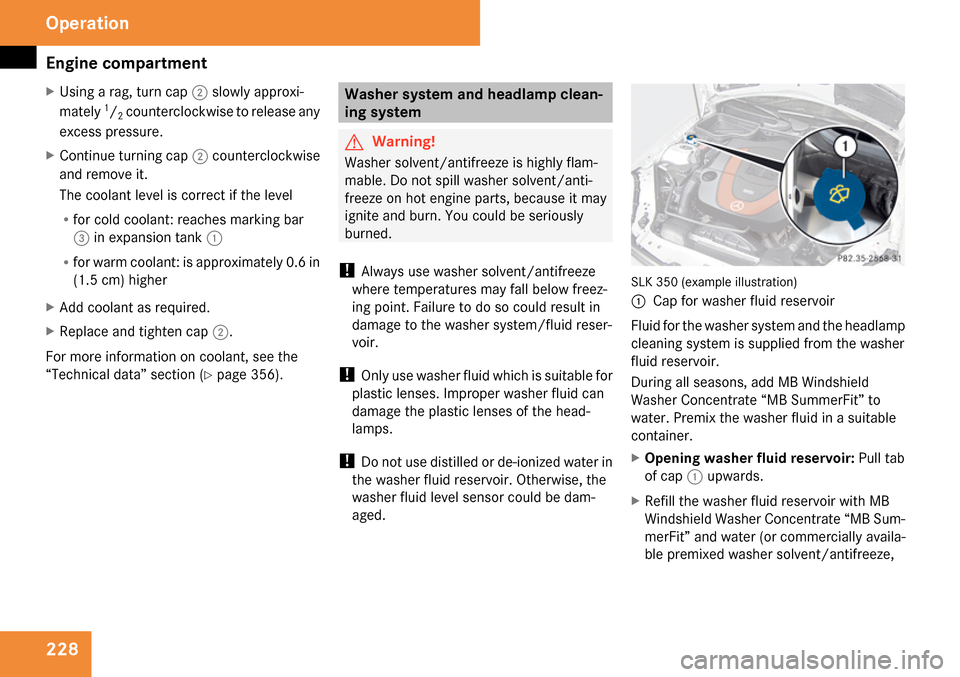 MERCEDES-BENZ SLK280 2009 R171 Owners Manual 