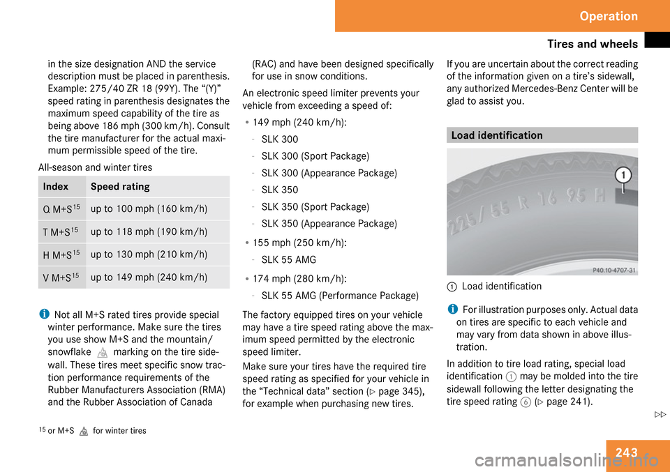 MERCEDES-BENZ SLK280 2009 R171 Owners Manual 