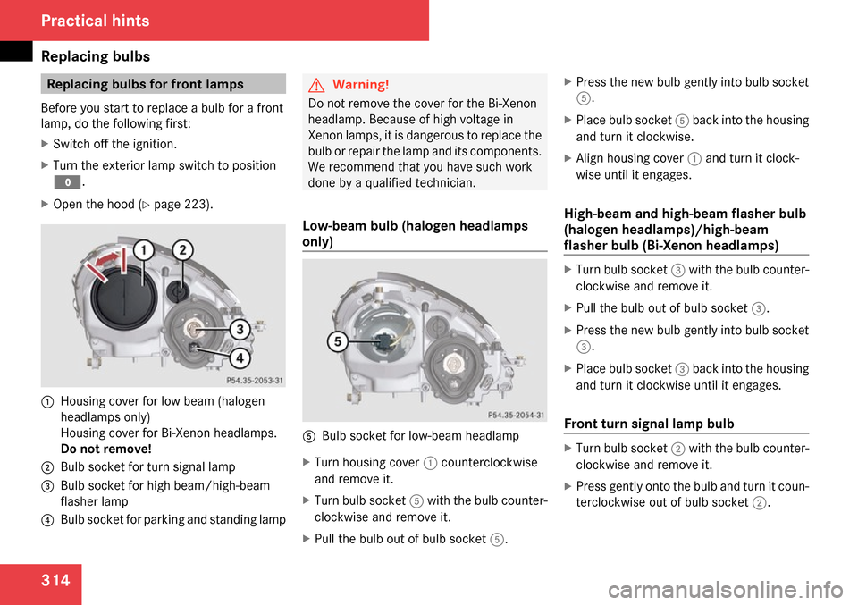 MERCEDES-BENZ SLK280 2009 R171 Owners Manual 