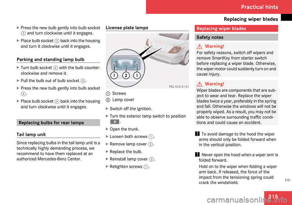 MERCEDES-BENZ SLK280 2009 R171 Owners Manual 