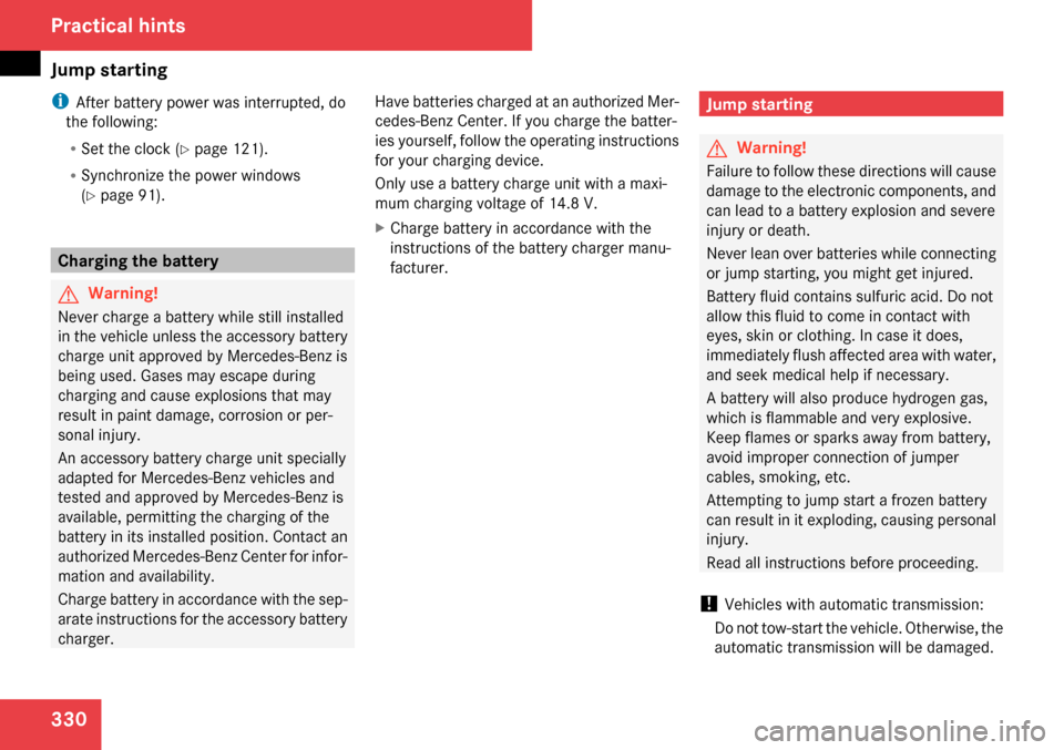 MERCEDES-BENZ SLK280 2009 R171 Owners Manual 