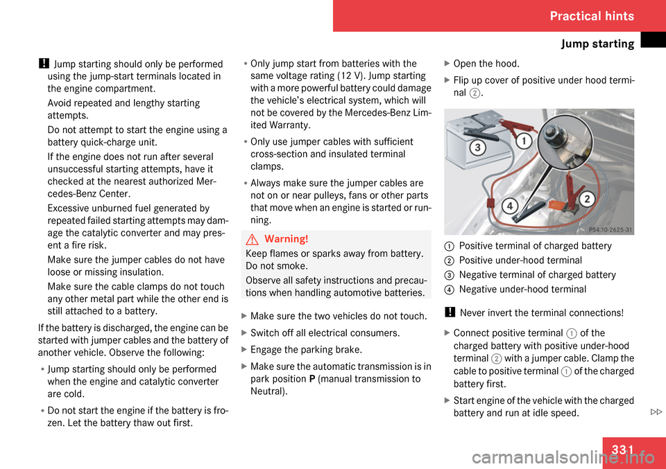 MERCEDES-BENZ SLK280 2009 R171 Owners Manual 