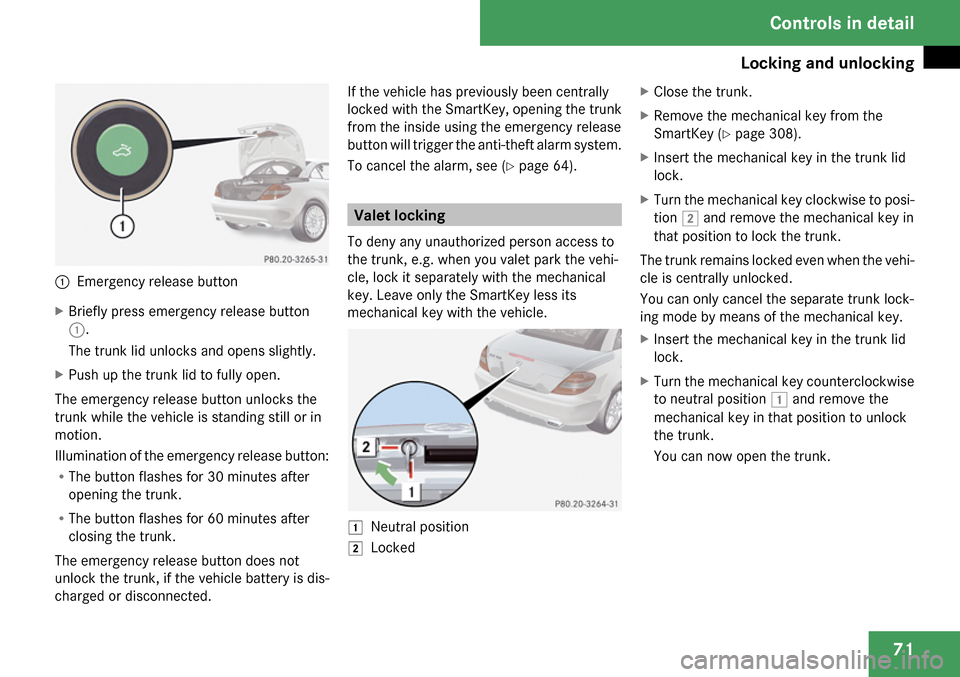 MERCEDES-BENZ SLK280 2009 R171 Owners Manual 