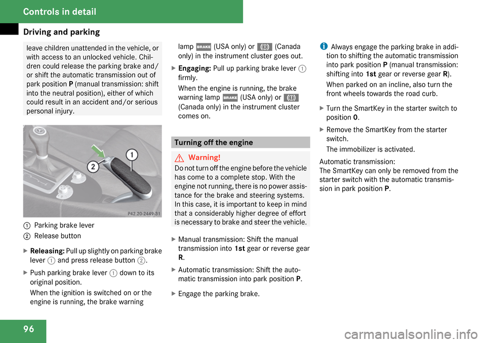 MERCEDES-BENZ SLK280 2009 R171 Owners Manual 