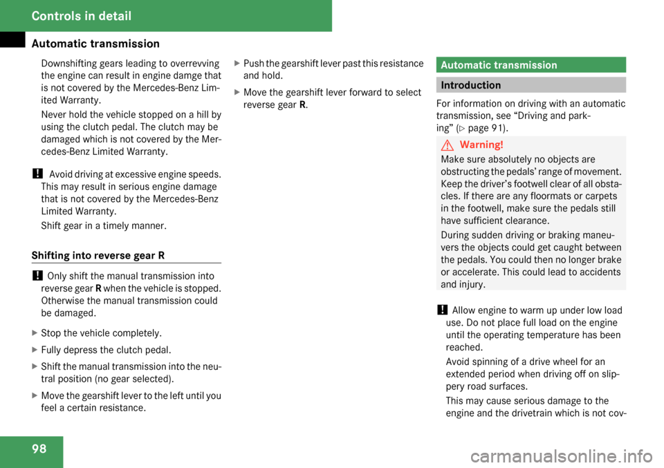 MERCEDES-BENZ SLK280 2009 R171 Owners Manual 