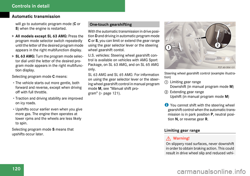 MERCEDES-BENZ SL65AMG 2009 R230 Owners Manual 