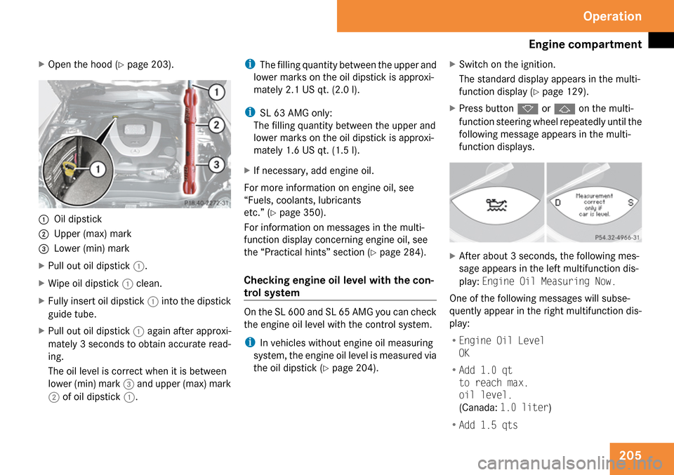 MERCEDES-BENZ SL65AMG 2009 R230 Owners Manual 