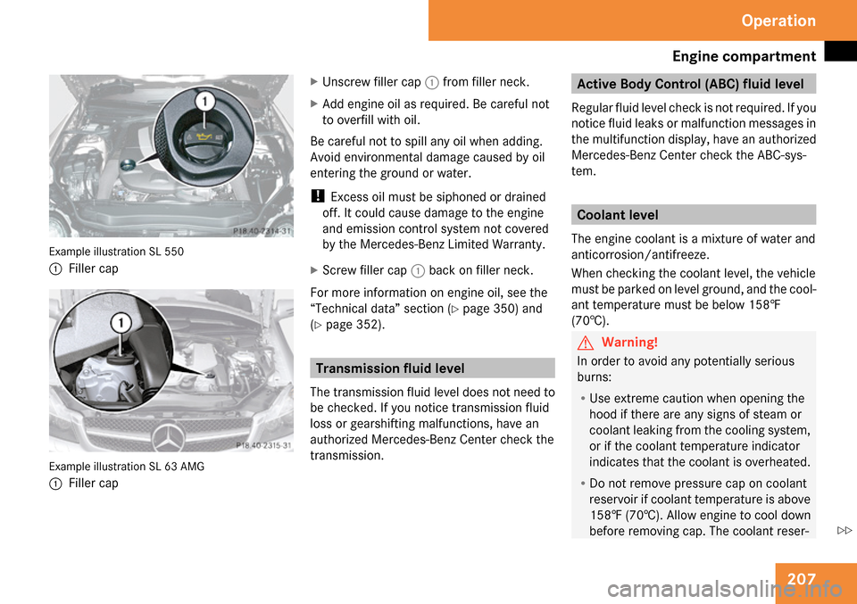 MERCEDES-BENZ SL65AMG 2009 R230 Owners Manual 