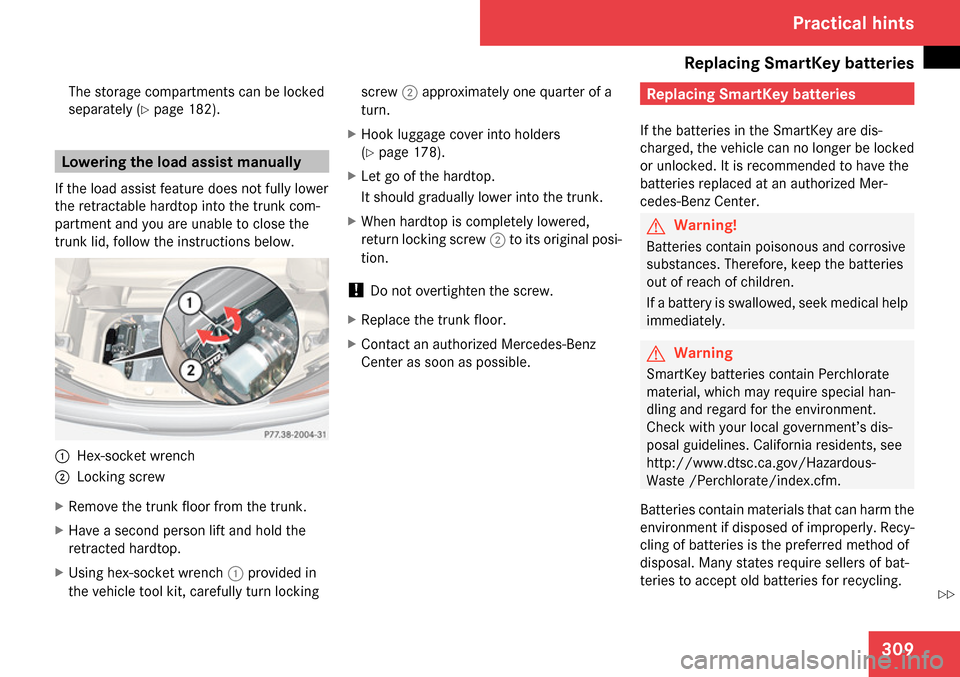 MERCEDES-BENZ SL65AMG 2009 R230 Owners Manual 