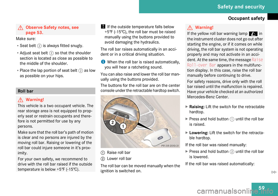 MERCEDES-BENZ SL65AMG 2009 R230 Owners Manual 