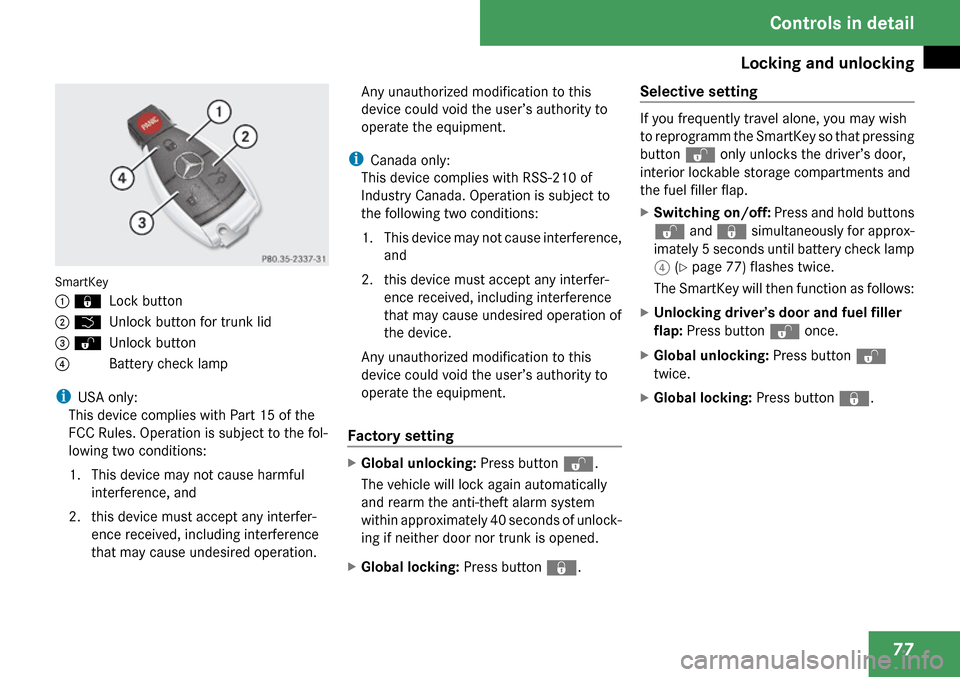 MERCEDES-BENZ SL65AMG 2009 R230 Owners Manual 