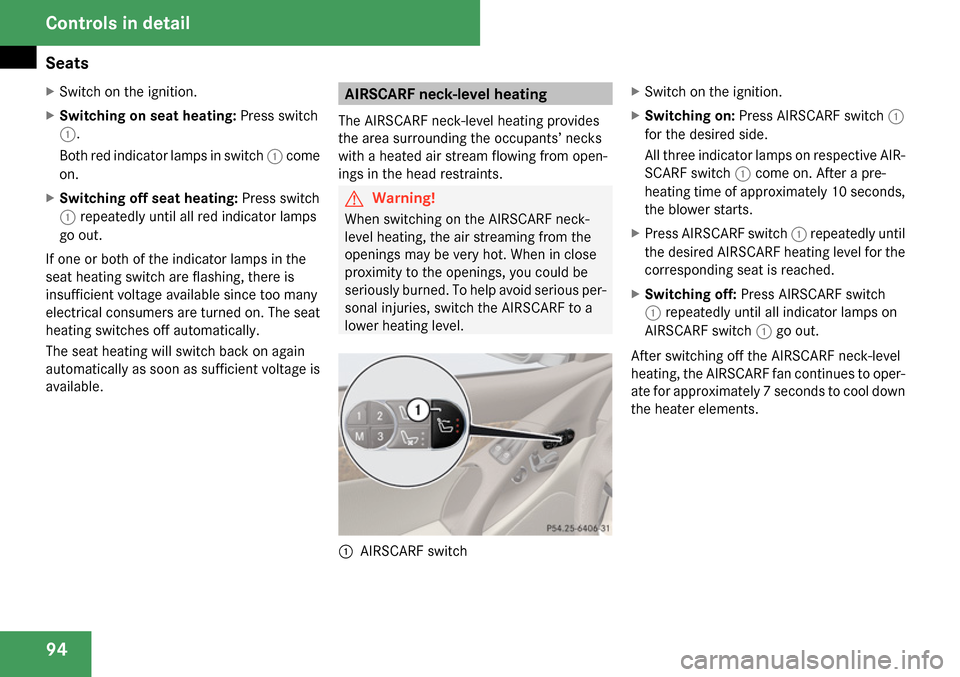 MERCEDES-BENZ SL65AMG 2009 R230 Owners Manual 