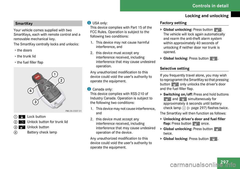 MERCEDES-BENZ S65AMG 2009 W221 Owners Manual 