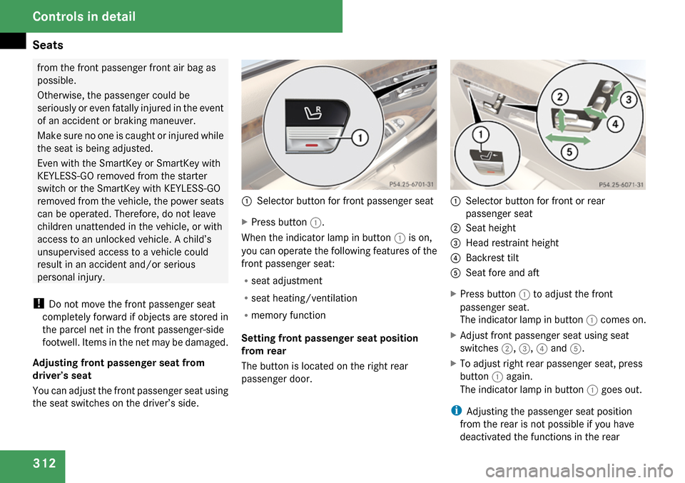 MERCEDES-BENZ S65AMG 2009 W221 Owners Manual 