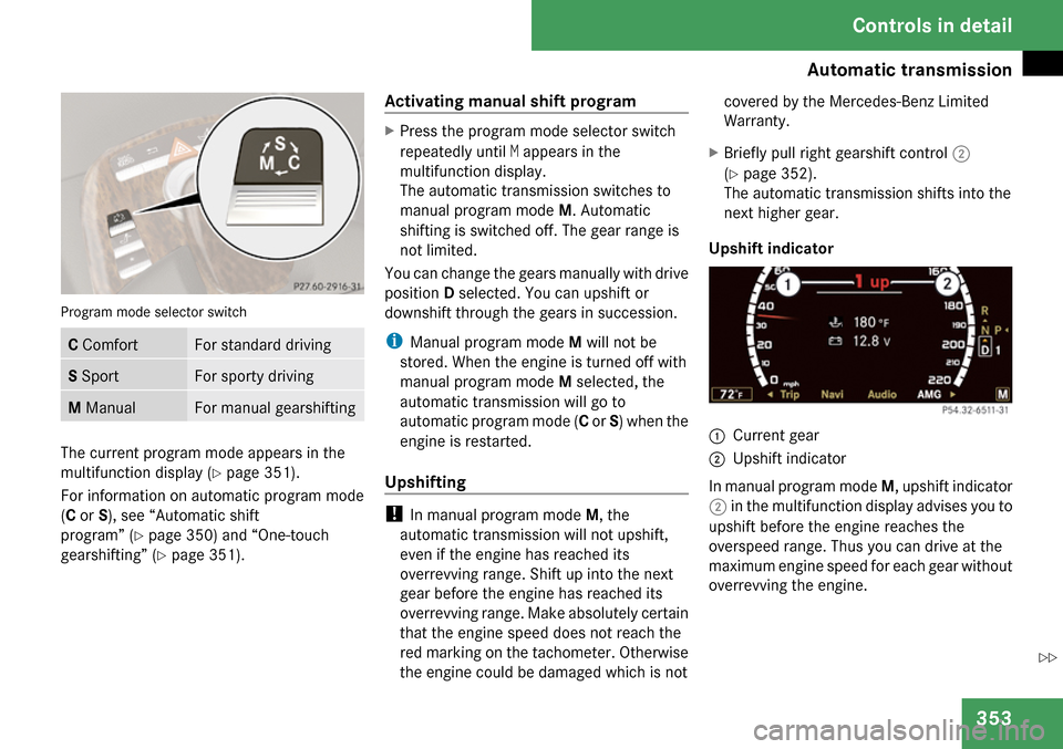 MERCEDES-BENZ S65AMG 2009 W221 Owners Manual 
