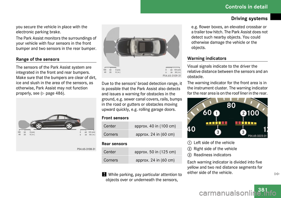 MERCEDES-BENZ S65AMG 2009 W221 Owners Manual 