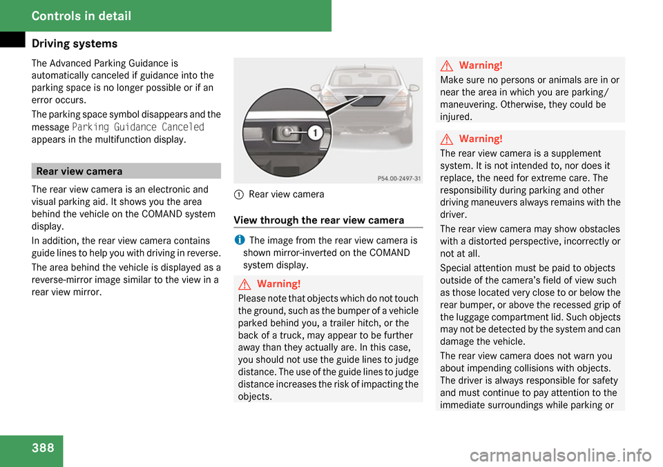 MERCEDES-BENZ S65AMG 2009 W221 Owners Manual 