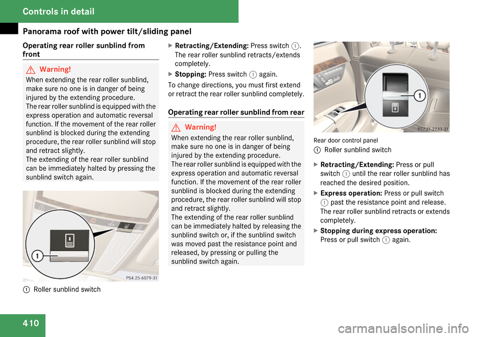 MERCEDES-BENZ S65AMG 2009 W221 Owners Manual 