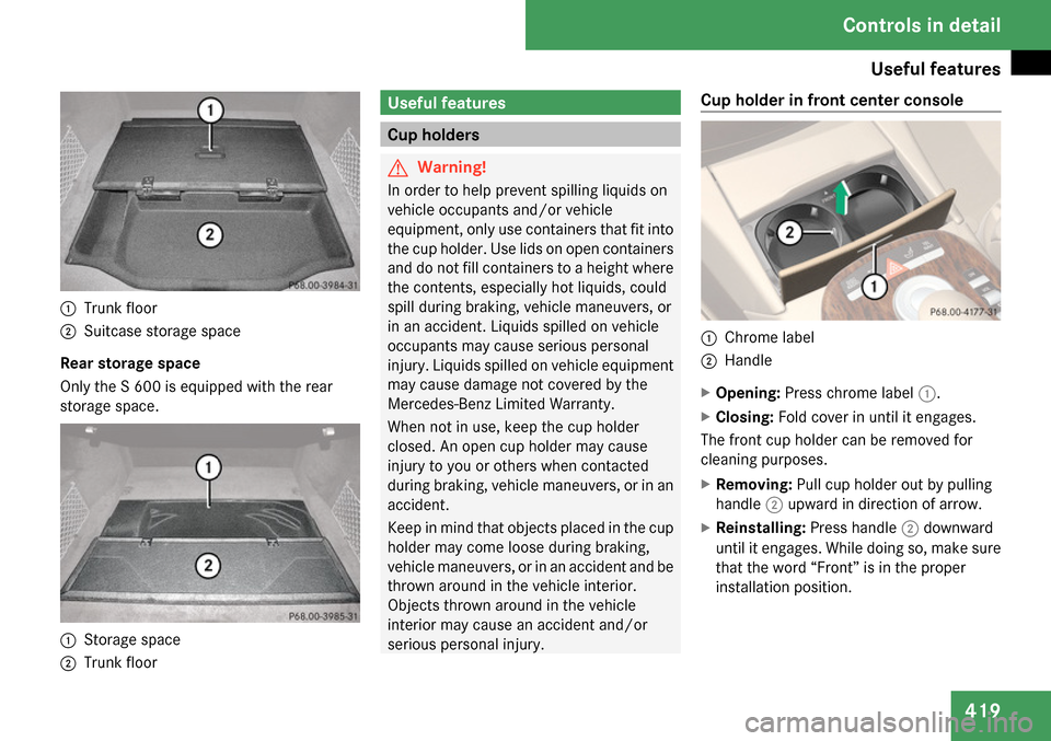 MERCEDES-BENZ S65AMG 2009 W221 Owners Manual 