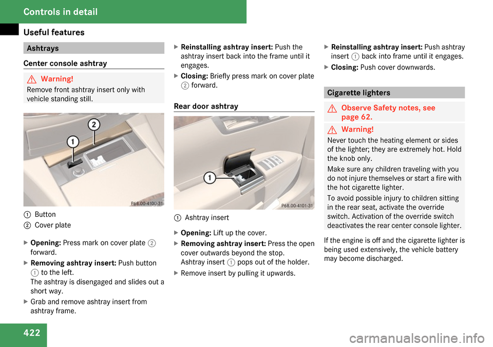 MERCEDES-BENZ S65AMG 2009 W221 Owners Manual 