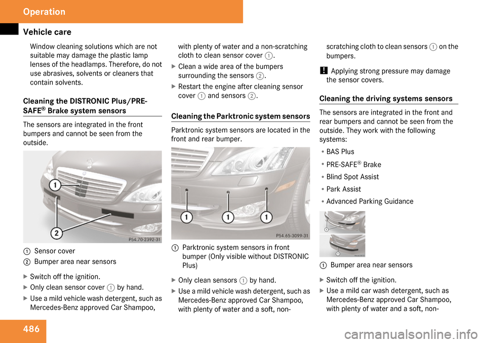 MERCEDES-BENZ S65AMG 2009 W221 Owners Manual 