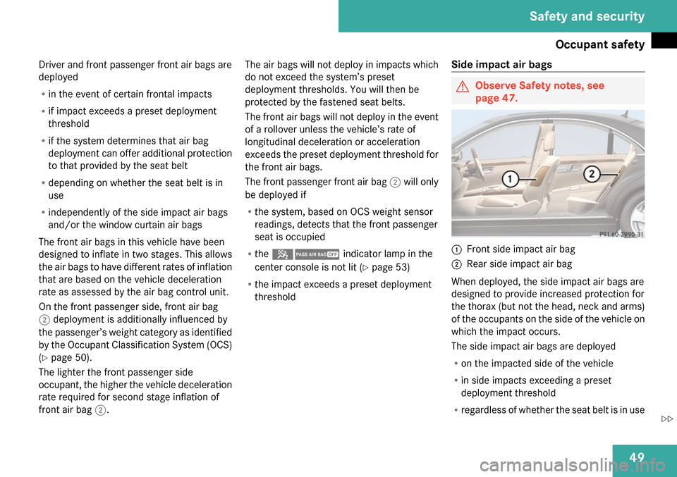 MERCEDES-BENZ S65AMG 2009 W221 Owners Manual 