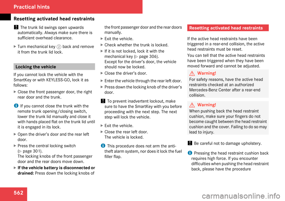 MERCEDES-BENZ S65AMG 2009 W221 Owners Manual 