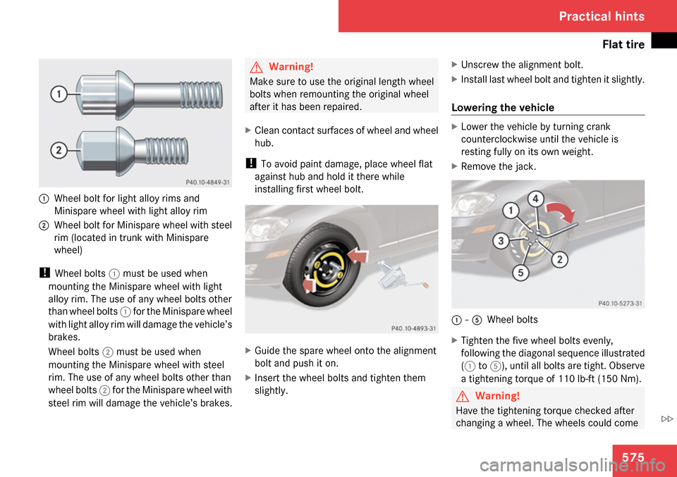 MERCEDES-BENZ S65AMG 2009 W221 Owners Manual 