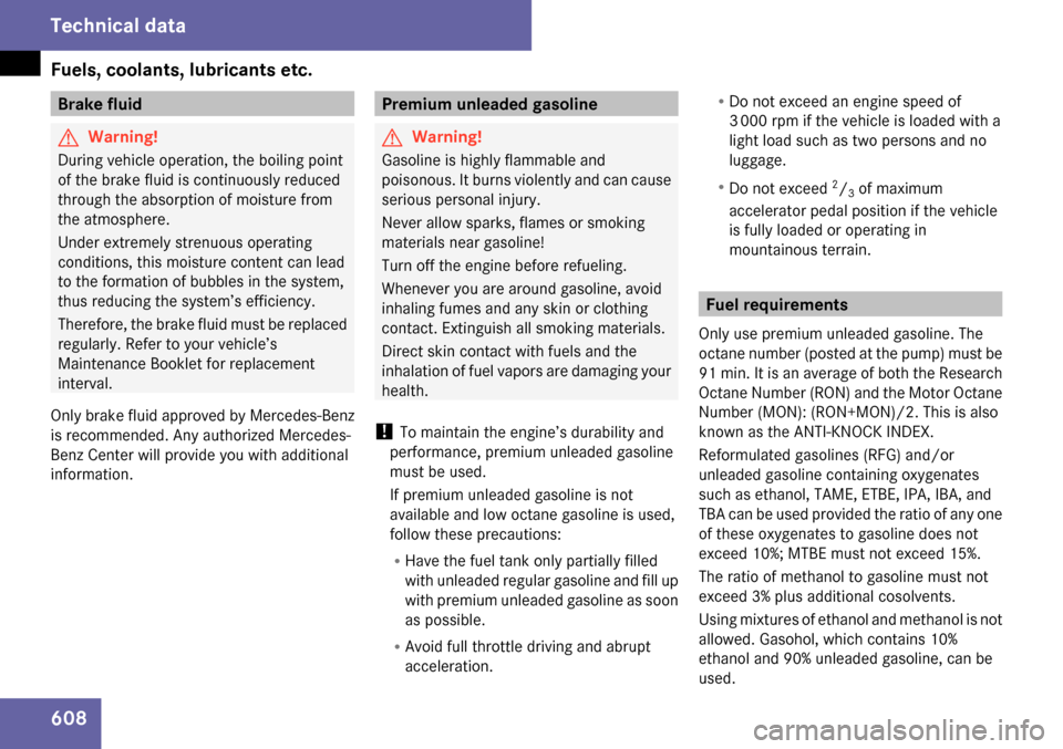 MERCEDES-BENZ S65AMG 2009 W221 Owners Manual 