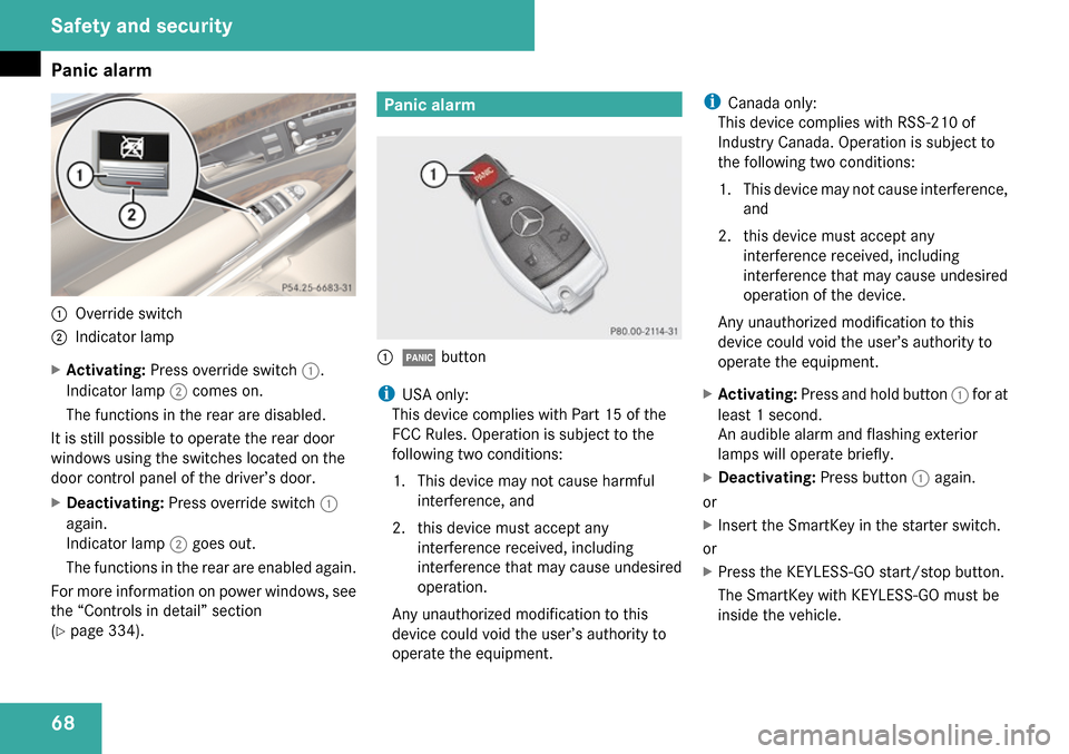 MERCEDES-BENZ S65AMG 2009 W221 Owners Manual 