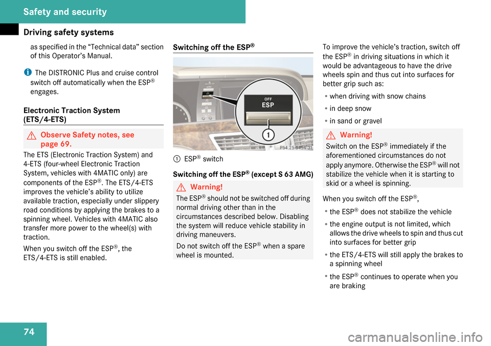 MERCEDES-BENZ S65AMG 2009 W221 Owners Manual 