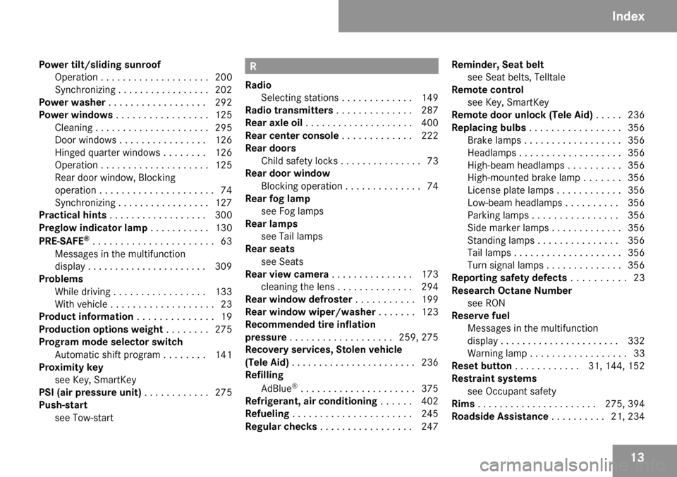 MERCEDES-BENZ R350 2009 W251 Owners Manual 