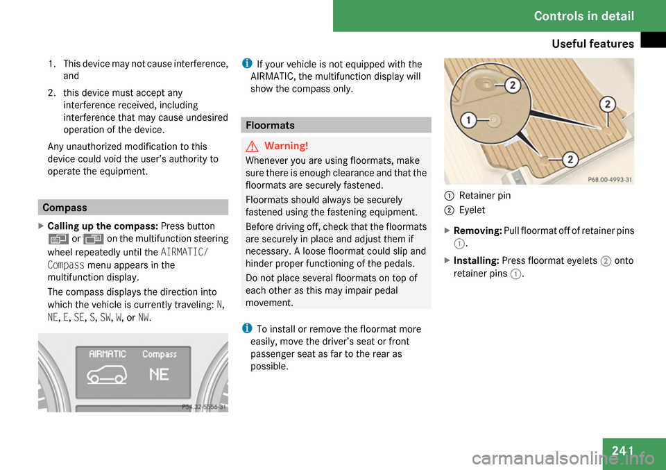 MERCEDES-BENZ R350 2009 W251 Owners Manual 