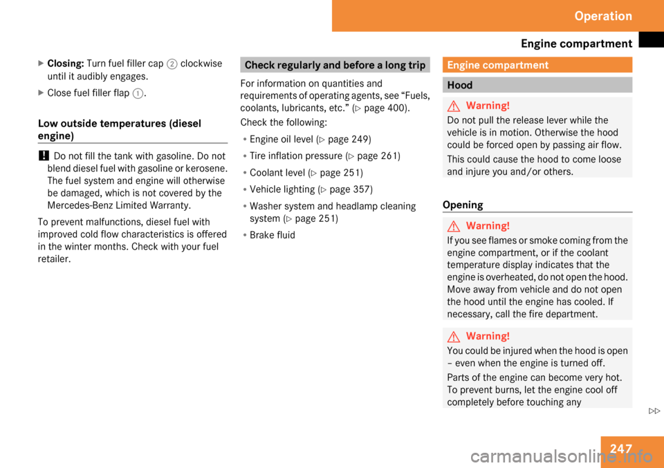 MERCEDES-BENZ R350 2009 W251 Owners Manual 