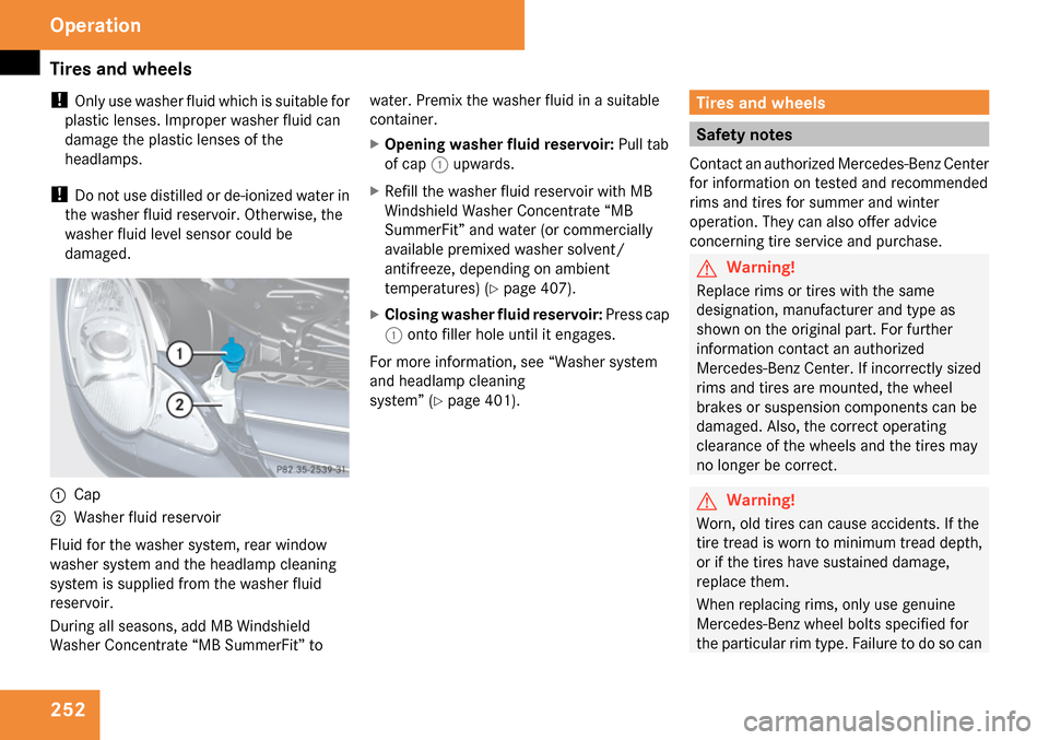 MERCEDES-BENZ R350 2009 W251 Owners Manual 
