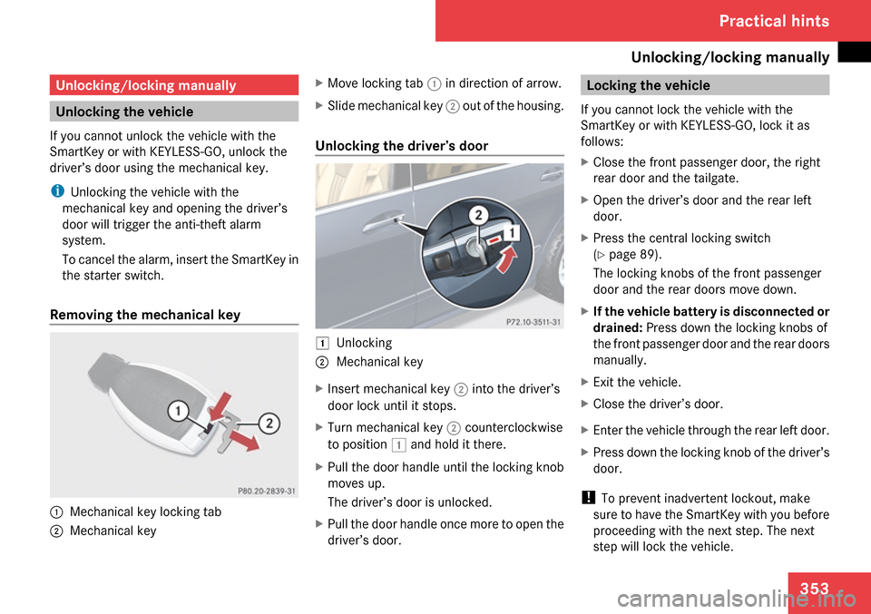 MERCEDES-BENZ R350 2009 W251 Owners Manual 