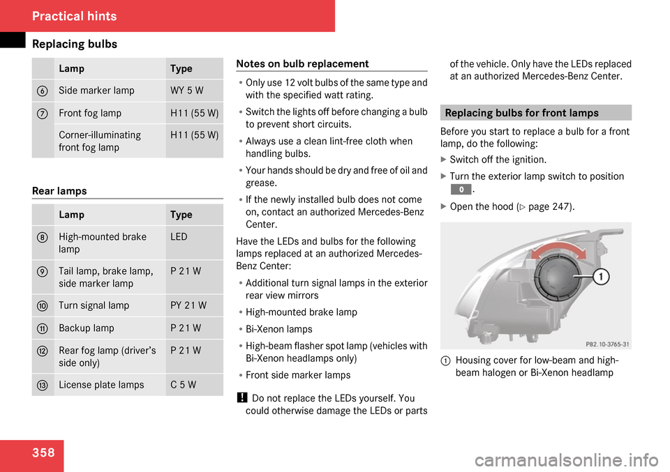 MERCEDES-BENZ R350 2009 W251 Owners Manual 