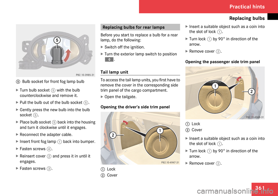 MERCEDES-BENZ R350 2009 W251 Owners Manual 
