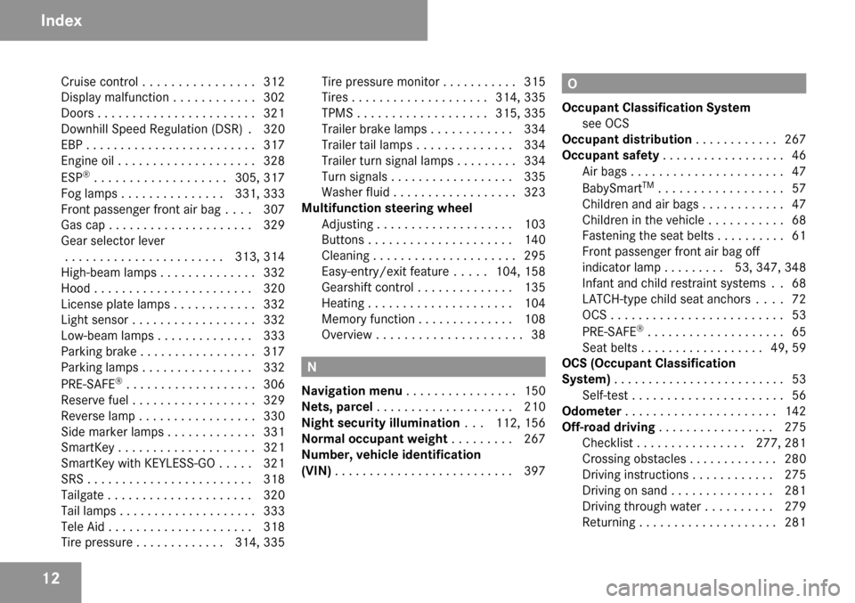 MERCEDES-BENZ ML320 2009 W164 Owners Manual 
