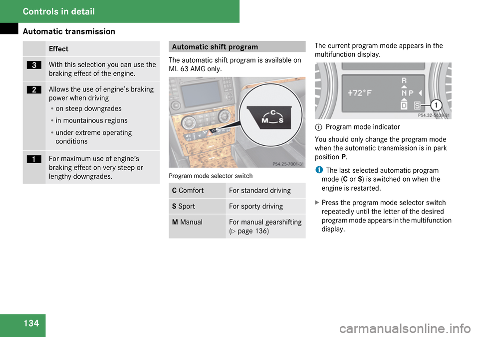 MERCEDES-BENZ ML63AMG 2009 W164 Owners Manual 