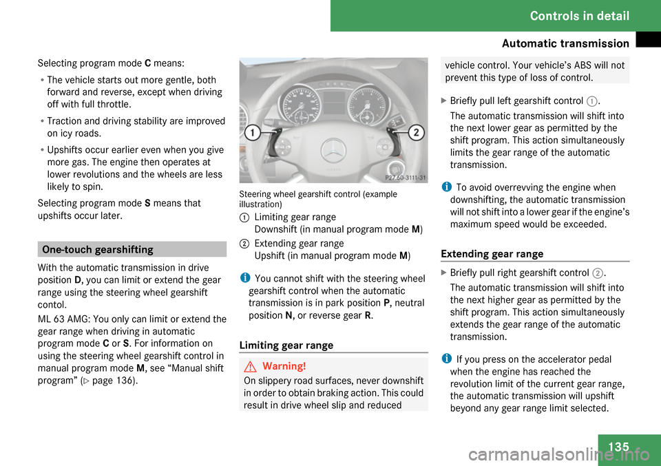 MERCEDES-BENZ ML63AMG 2009 W164 Owners Manual 