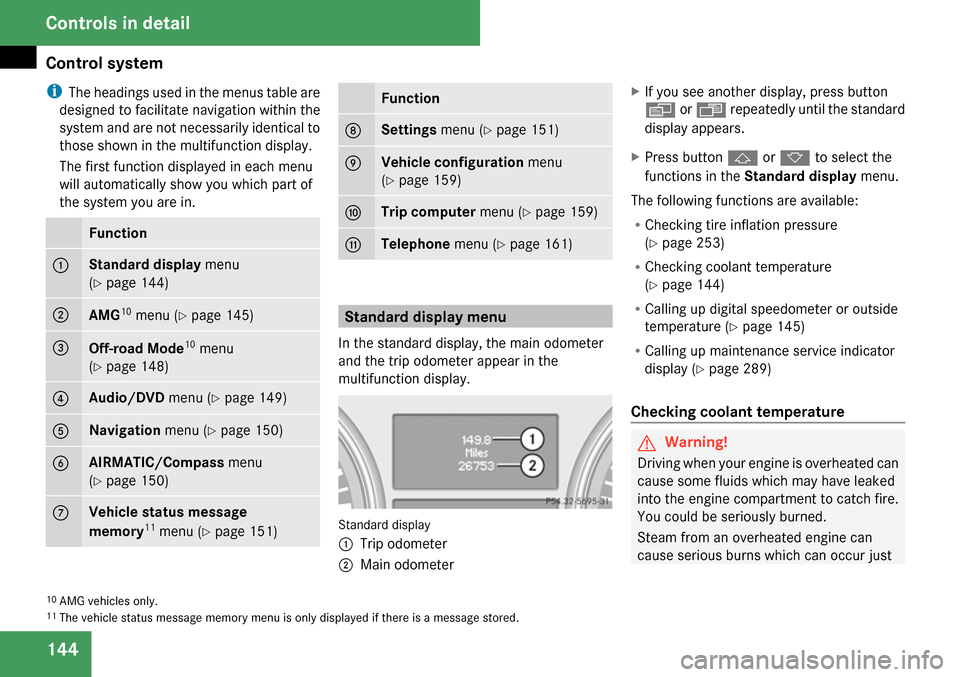 MERCEDES-BENZ ML63AMG 2009 W164 Owners Manual 