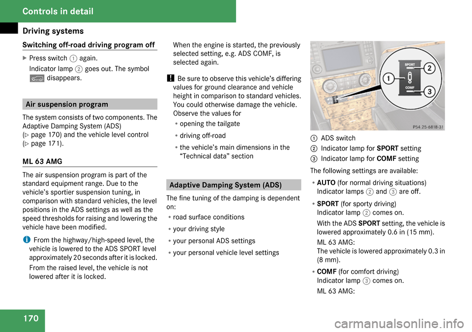 MERCEDES-BENZ ML63AMG 2009 W164 Owners Manual 