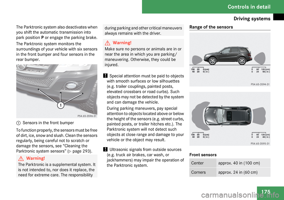 MERCEDES-BENZ ML63AMG 2009 W164 Owners Manual 